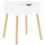 White plywood nightstand 40x40x56 cm by vidaXL, Nightstands - Ref: Foro24-326795, Price: 63,75 €, Discount: %