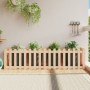 Arriate elevado jardín con valla madera maciza pino 200x50x50cm de vidaXL, Maceteros y jardineras - Ref: Foro24-832507, Preci...