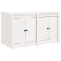 Mueble de cocina exterior madera maciza pino blanco 106x55x64cm de vidaXL, Armarios de cocina - Ref: Foro24-832338, Precio: 1...