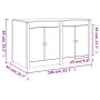 Mueble de cocina exterior madera maciza pino blanco 106x55x64cm de vidaXL, Armarios de cocina - Ref: Foro24-832338, Precio: 1...