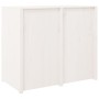 Mueble de cocina exterior madera maciza pino blanco 106x55x92cm de vidaXL, Armarios de cocina - Ref: Foro24-832346, Precio: 1...