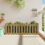 Raised garden bed fence impregnated pine wood 150x50x50cm by vidaXL, Pots and planters - Ref: Foro24-832496, Price: 49,99 €, ...