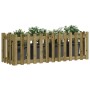 Raised garden bed fence impregnated pine wood 150x50x50cm by vidaXL, Pots and planters - Ref: Foro24-832496, Price: 49,99 €, ...