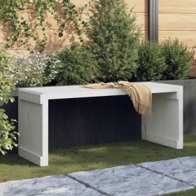 Extendable garden bench in white pine wood 212.5x40.5x45 cm by vidaXL, garden benches - Ref: Foro24-832526, Price: 87,52 €, D...