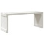 Extendable garden bench in white pine wood 212.5x40.5x45 cm by vidaXL, garden benches - Ref: Foro24-832526, Price: 89,64 €, D...