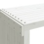 Extendable garden bench in white pine wood 212.5x40.5x45 cm by vidaXL, garden benches - Ref: Foro24-832526, Price: 89,64 €, D...