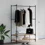 Coat rack with shelves Sonoma oak engineered wood by vidaXL, Dresser Organizers and Bar Hangers - Ref: Foro24-834201, Price: ...