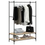 Coat rack with shelves Sonoma oak engineered wood by vidaXL, Dresser Organizers and Bar Hangers - Ref: Foro24-834201, Price: ...