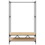 Coat rack with shelves Sonoma oak engineered wood by vidaXL, Dresser Organizers and Bar Hangers - Ref: Foro24-834201, Price: ...