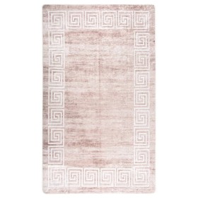 Alfombra lavable antideslizante beige 120x170 cm de vidaXL, Alfombras - Ref: Foro24-373986, Precio: 35,99 €, Descuento: %