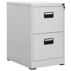 Aktenschrank aus grauem Stahl, 46 x 62 x 72,5 cm von vidaXL, Aktenschränke - Ref: Foro24-336271, Preis: 136,50 €, Rabatt: %