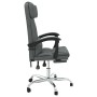 Silla de oficina reclinable con masaje de tela gris oscuro de vidaXL, Sillas de oficina - Ref: Foro24-349742, Precio: 114,99 ...