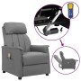 Gray synthetic leather elevating massage chair by vidaXL, Electric massage chairs - Ref: Foro24-3093236, Price: 238,68 €, Dis...