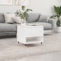 Glossy white engineered wood coffee table 50x46x50 cm by vidaXL, Coffee table - Ref: Foro24-830896, Price: 38,84 €, Discount: %