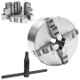 4-jaw self-centering lathe chuck 200 mm steel by vidaXL, Clamps and screws - Ref: Foro24-146712, Price: 207,91 €, Discount: %