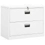 Armario archivador de acero blanco 90x46x72,5 cm de vidaXL, Armarios archivadores - Ref: Foro24-336286, Precio: 218,88 €, Des...