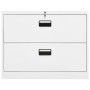 Armario archivador de acero blanco 90x46x72,5 cm de vidaXL, Armarios archivadores - Ref: Foro24-336286, Precio: 218,88 €, Des...