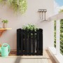 Fence design planter solid black pine wood 70x70x70 cm by vidaXL, Pots and planters - Ref: Foro24-832464, Price: 46,36 €, Dis...