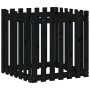 Fence design planter solid black pine wood 70x70x70 cm by vidaXL, Pots and planters - Ref: Foro24-832464, Price: 46,36 €, Dis...