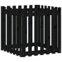 Fence design planter solid black pine wood 70x70x70 cm by vidaXL, Pots and planters - Ref: Foro24-832464, Price: 46,36 €, Dis...