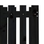 Fence design planter solid black pine wood 70x70x70 cm by vidaXL, Pots and planters - Ref: Foro24-832464, Price: 46,36 €, Dis...