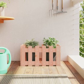 Planter with Douglas solid wood fence design 60x30x30 cm by vidaXL, Pots and planters - Ref: Foro24-832470, Price: 22,99 €, D...