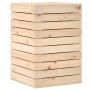 Cesto para la ropa sucia madera maciza de pino 44x44x66 cm de vidaXL, Cestas para ropa - Ref: Foro24-832317, Precio: 89,99 €,...