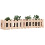 Raised garden bed with solid pine wood fence 150x30x30cm by vidaXL, Pots and planters - Ref: Foro24-832487, Price: 34,94 €, D...