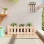 Raised garden bed with solid pine wood fence 100x30x30cm by vidaXL, Pots and planters - Ref: Foro24-832472, Price: 26,12 €, D...