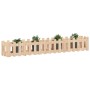 Raised garden bed with solid pine wood fence 200x30x30cm by vidaXL, Pots and planters - Ref: Foro24-832502, Price: 41,03 €, D...