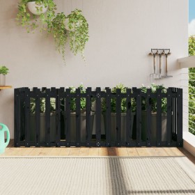 Raised garden bed with black pine wood fence 200x50x70cm by vidaXL, Pots and planters - Ref: Foro24-832514, Price: 75,99 €, D...