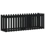 Raised garden bed with black pine wood fence 200x50x70cm by vidaXL, Pots and planters - Ref: Foro24-832514, Price: 75,99 €, D...