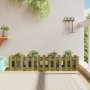 Raised garden bed fence impregnated pine wood 150x30x30cm by vidaXL, Pots and planters - Ref: Foro24-832491, Price: 38,99 €, ...