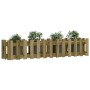 Raised garden bed fence impregnated pine wood 150x30x30cm by vidaXL, Pots and planters - Ref: Foro24-832491, Price: 38,99 €, ...