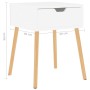 White plywood nightstand 40x40x56 cm by vidaXL, Nightstands - Ref: Foro24-326795, Price: 63,75 €, Discount: %