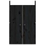 Exterior kitchen doors 2 units black pine wood 50x9x82 cm by vidaXL, cabinet doors - Ref: Foro24-832362, Price: 41,30 €, Disc...