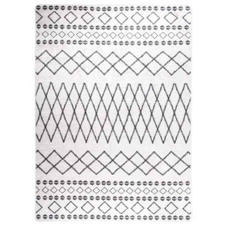 Alfombra lavable antideslizante negro y blanco 150x230 cm de vidaXL, Alfombras - Ref: Foro24-373997, Precio: 55,99 €, Descuen...