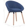 Sillas de comedor 2 unidades tela azul de vidaXL, Sillas de comedor - Ref: Foro24-283443, Precio: 142,18 €, Descuento: %