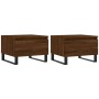 Coffee tables 2 pcs engineered wood brown oak 50x46x35cm by vidaXL, Coffee table - Ref: Foro24-830891, Price: 64,48 €, Discou...