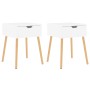 Bedside tables 2 units plywood white 40x40x56 cm by vidaXL, Nightstands - Ref: Foro24-326796, Price: 94,46 €, Discount: %