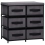 Storage cabinet with 6 drawers gray steel 55x29x55 cm by vidaXL, Lockers and storage cabinets - Ref: Foro24-288322, Price: 35...