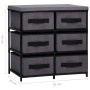 Storage cabinet with 6 drawers gray steel 55x29x55 cm by vidaXL, Lockers and storage cabinets - Ref: Foro24-288322, Price: 35...