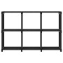 Estantería de 6 cubos de tela negra 103x30x72,5 cm de vidaXL, Librerías y estanterías - Ref: Foro24-322606, Precio: 24,82 €, ...