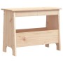 Solid pine wood hall bench 60x28x45 cm by vidaXL, Benches for halls and storage - Ref: Foro24-837385, Price: 42,99 €, Discoun...