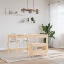 Solid pine wood hall bench 60x28x45 cm by vidaXL, Benches for halls and storage - Ref: Foro24-837385, Price: 42,99 €, Discoun...