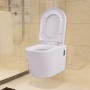 Wandtoilette aus weißer Keramik von vidaXL, Badezimmer - Ref: Foro24-244270, Preis: 151,03 €, Rabatt: %