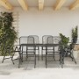 Garden dining set 7 pieces anthracite gray metal mesh by vidaXL, Garden sets - Ref: Foro24-3211822, Price: 403,05 €, Discount: %