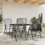 Garden dining set 5 pieces anthracite gray metal mesh by vidaXL, Garden sets - Ref: Foro24-3211820, Price: 280,91 €, Discount: %