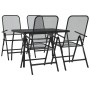 Garden dining set 5 pieces anthracite gray metal mesh by vidaXL, Garden sets - Ref: Foro24-3211820, Price: 280,91 €, Discount: %