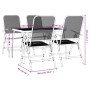 Garden dining set 5 pieces anthracite gray metal mesh by vidaXL, Garden sets - Ref: Foro24-3211820, Price: 280,91 €, Discount: %